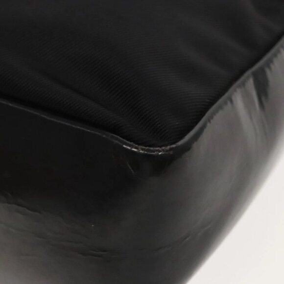 GUCCI Bamboo Hand Bag Nylon Black Silver 000 2014 0580 Auth ti2130 - Picture 9 of 16